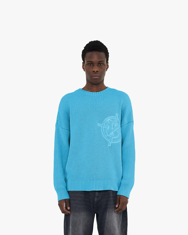 V-LOGO KNITWEAR SKY BLUE