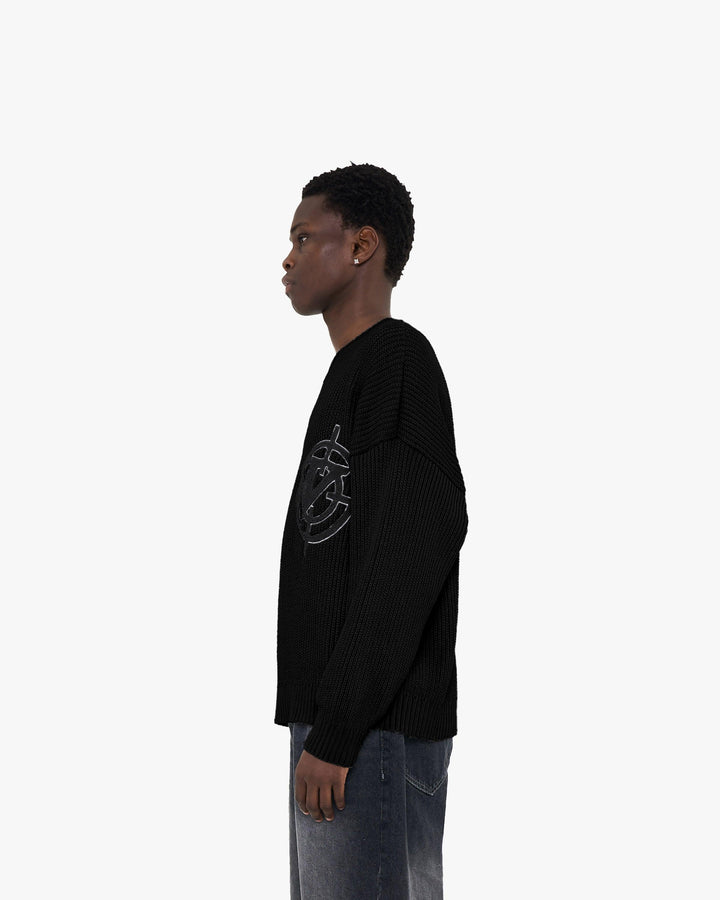 V-LOGO KNITWEAR BLACK