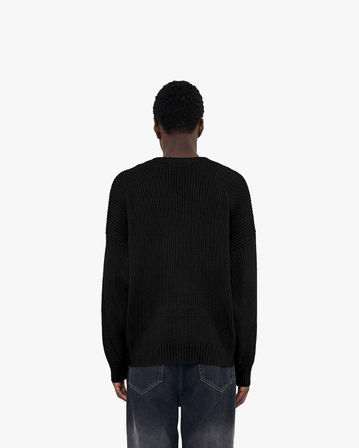 V-LOGO KNITWEAR BLACK