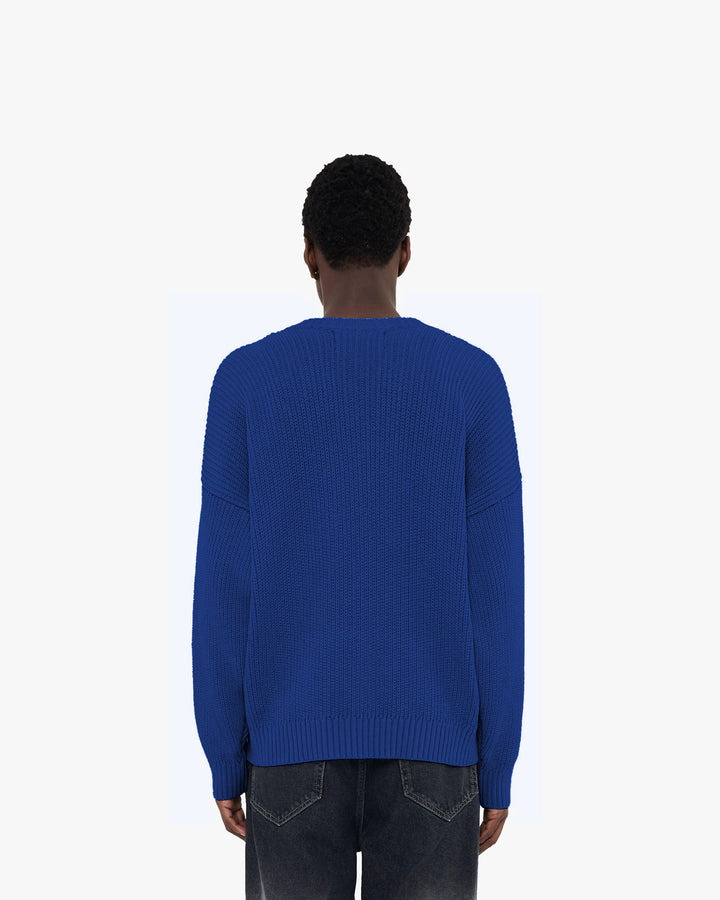 V-LOGO KNITWEAR ROYAL BLUE