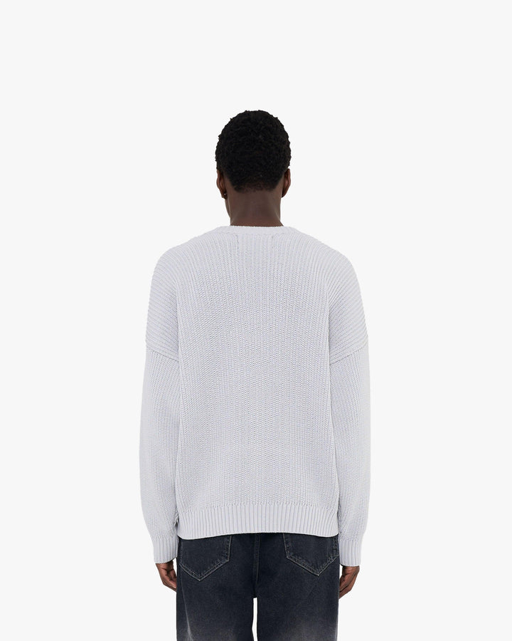 V-LOGO KNITWEAR LIGHT GREY