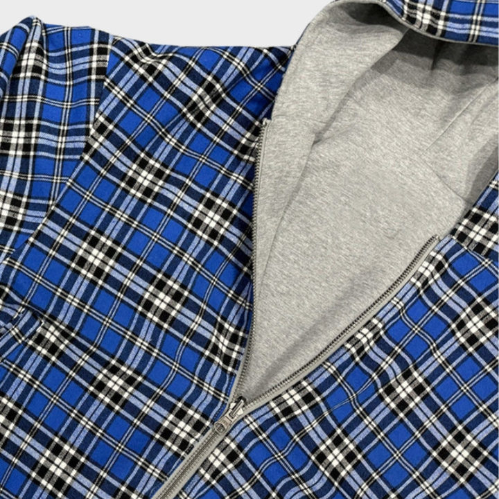 Checkered Inside Out Zipper