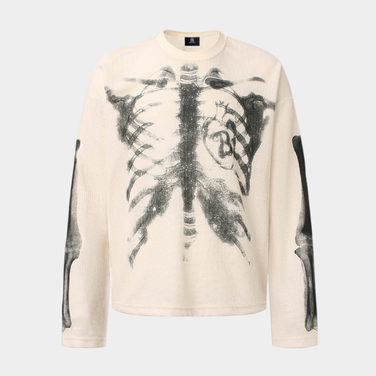Skeleton Waffle Sweatshirt