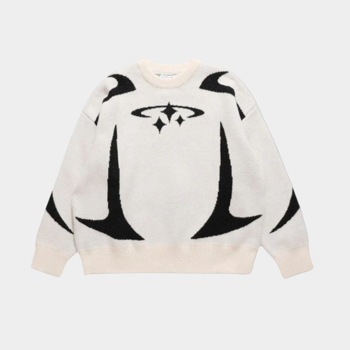 Y2K Stars Knitted Sweater