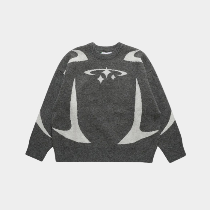 Y2K Stars Knitted Sweater