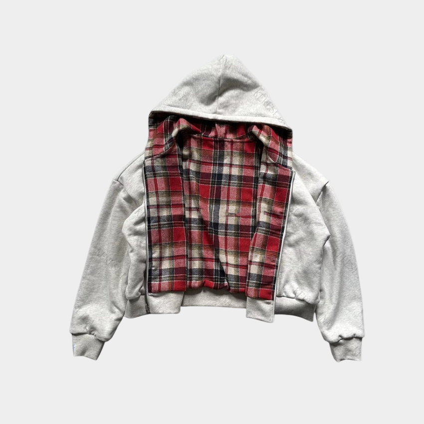 Checkered Inside Out Zipper