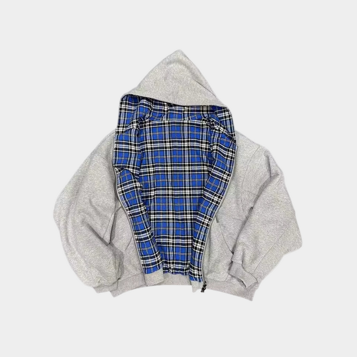 Checkered Inside Out Zipper