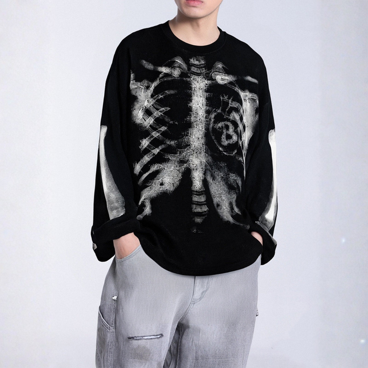 Skeleton Waffle Sweatshirt