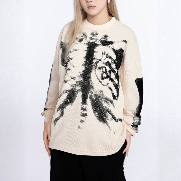 Skeleton Waffle Sweatshirt