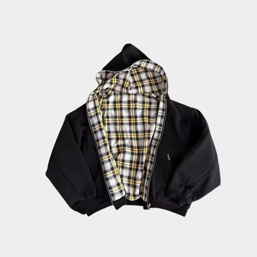Checkered Inside Out Zipper