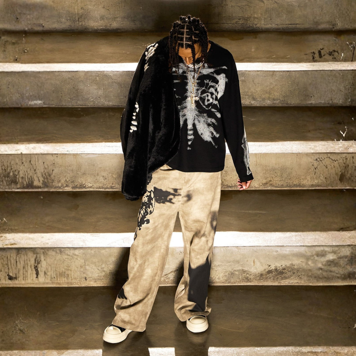 Skeleton Waffle Sweatshirt