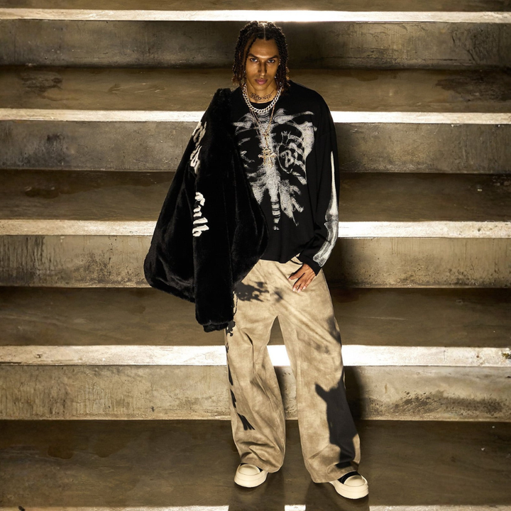 Skeleton Waffle Sweatshirt