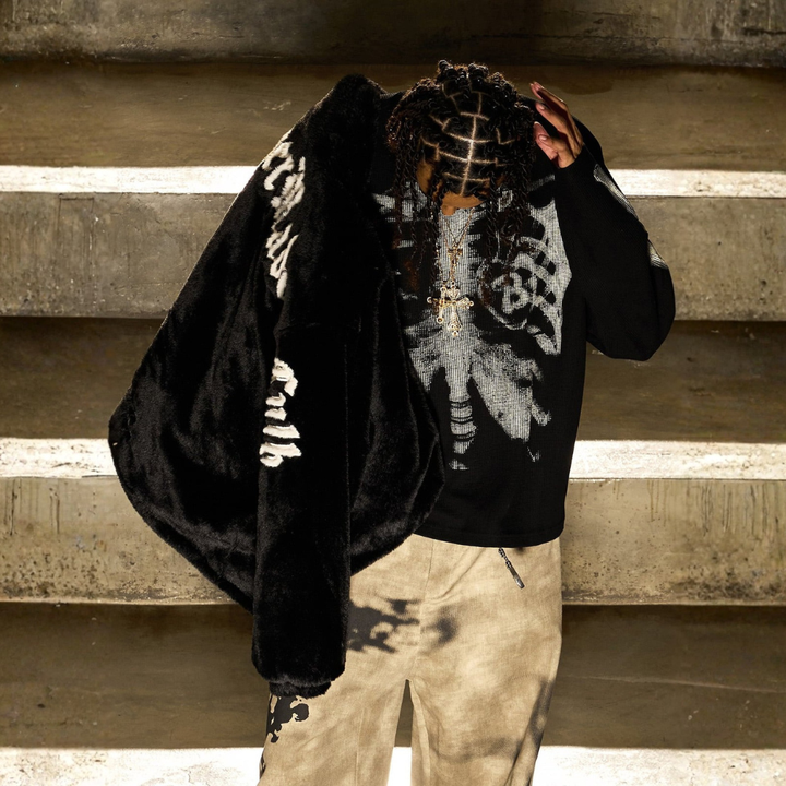 Skeleton Waffle Sweatshirt