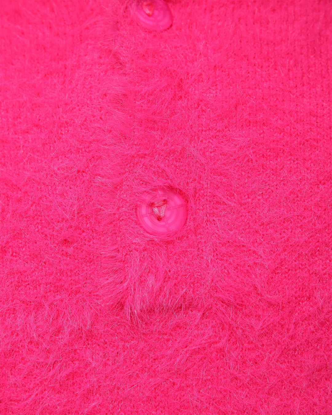 FAUX MINK POLO SWEATER FLAMINGO