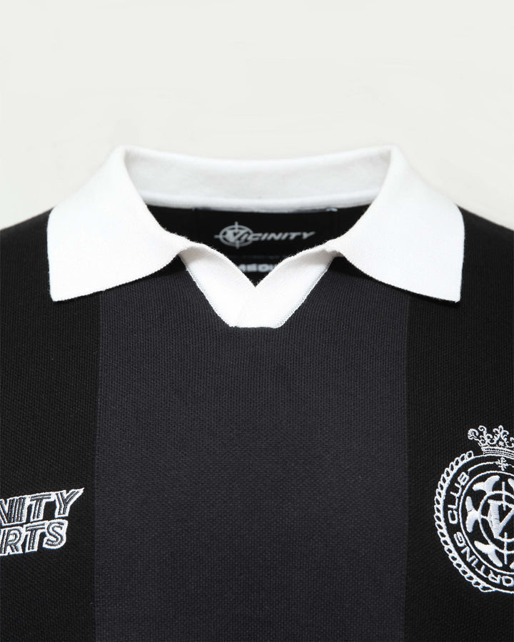SPORTS TEAM JERSEY KNIT BLACK