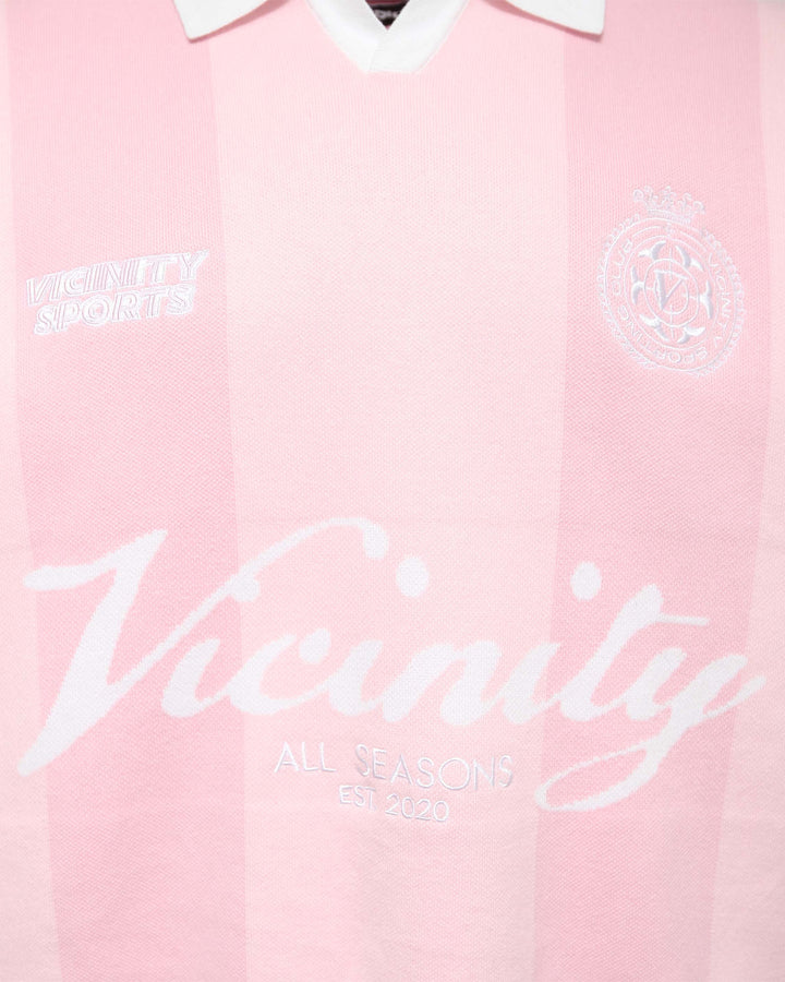 SPORTS TEAM JERSEY KNIT PINK