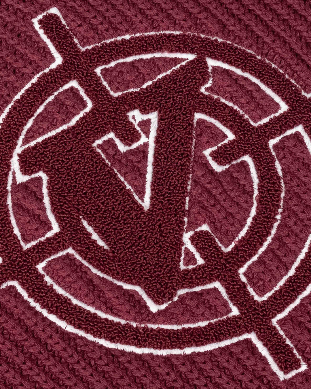 V-LOGO KNITWEAR DARK CHERRY