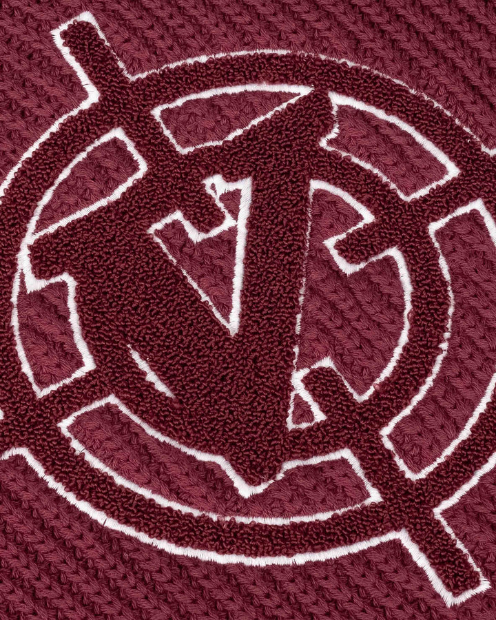 V-LOGO KNITWEAR DARK CHERRY