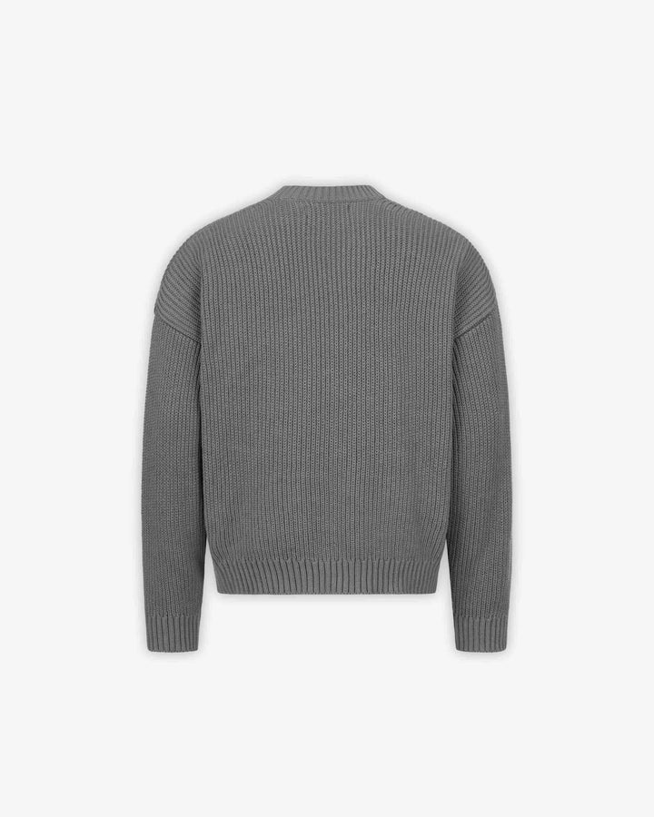 V-LOGO KNITWEAR DARK GREY