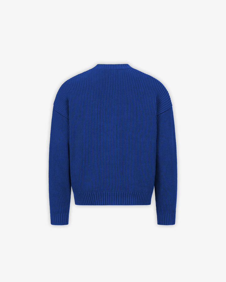V-LOGO KNITWEAR ROYAL BLUE