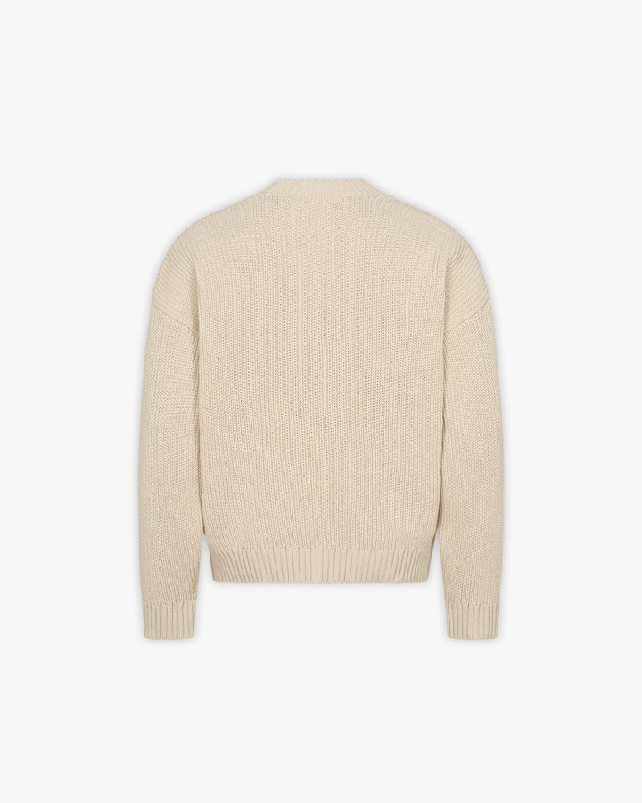 V-LOGO KNITWEAR BEIGE