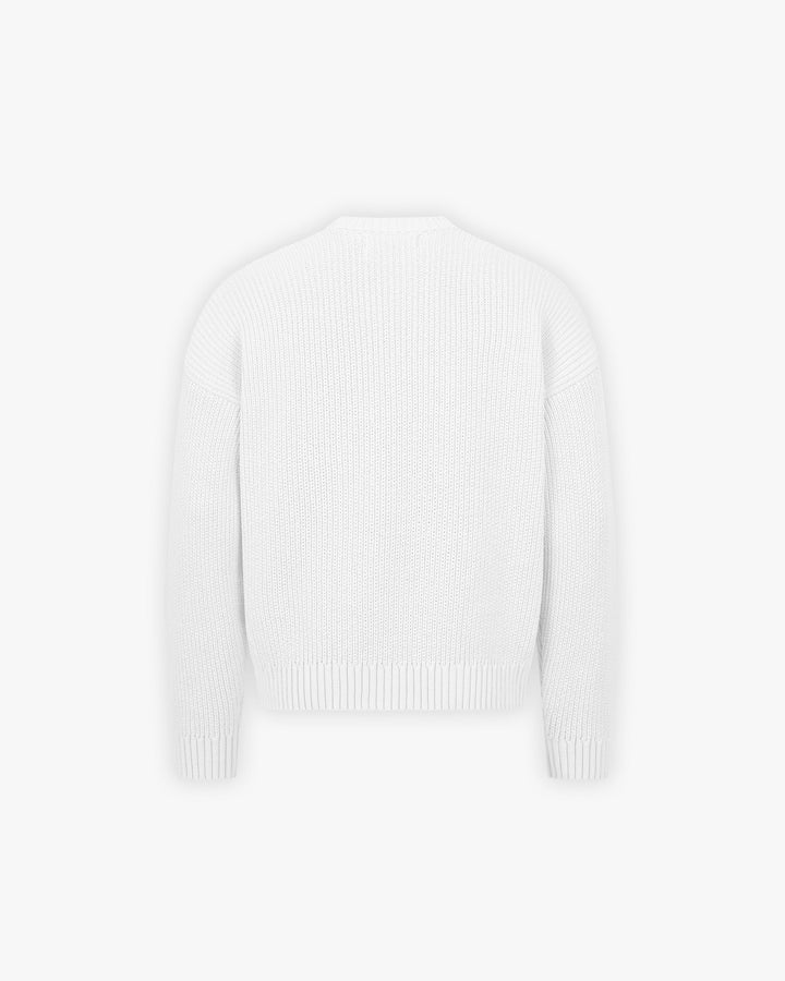 V-LOGO KNITWEAR WHITE